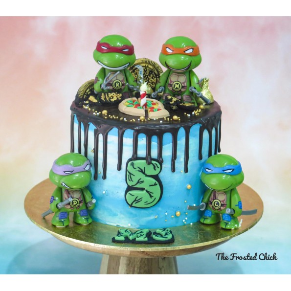 1 4 Sheet Teenage Mutant Ninja Turtles 90s Tmnt Edible Frosting Cake Topper Ph